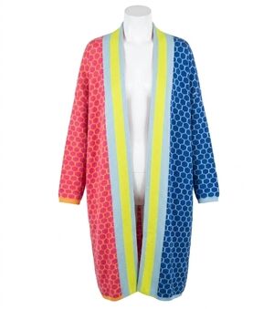 NEW EMILY MCCARTHY demi duster cardigan in party mix
